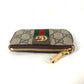 GUCCI 671722 GG Supreme Ophidia Coin Purse with Key Hook, GG Supreme Canvas, Beige, Women's