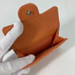 CHANEL AP0230 CC Coco Mark Matelasse Quilted Compact Wallet Tri-fold Lambskin Women's Orange