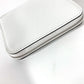 HERMES Azap Silkin Compact Coin Purse Wallet Leather Women's White