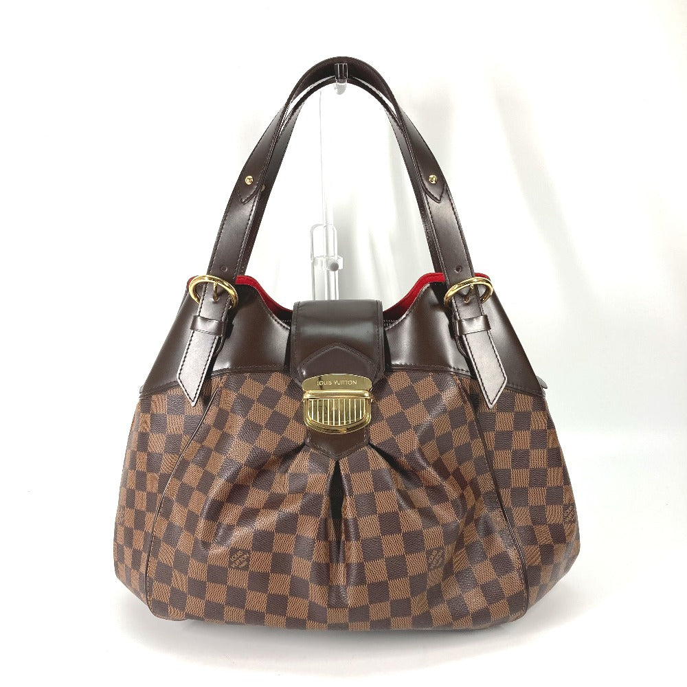 LOUIS VUITTON N41540 ダミエ システィナ GM トートバッグ カバン ショルダーバッグ ダミエキャンバス レディース エベヌ ブラウン - brandshop-reference
