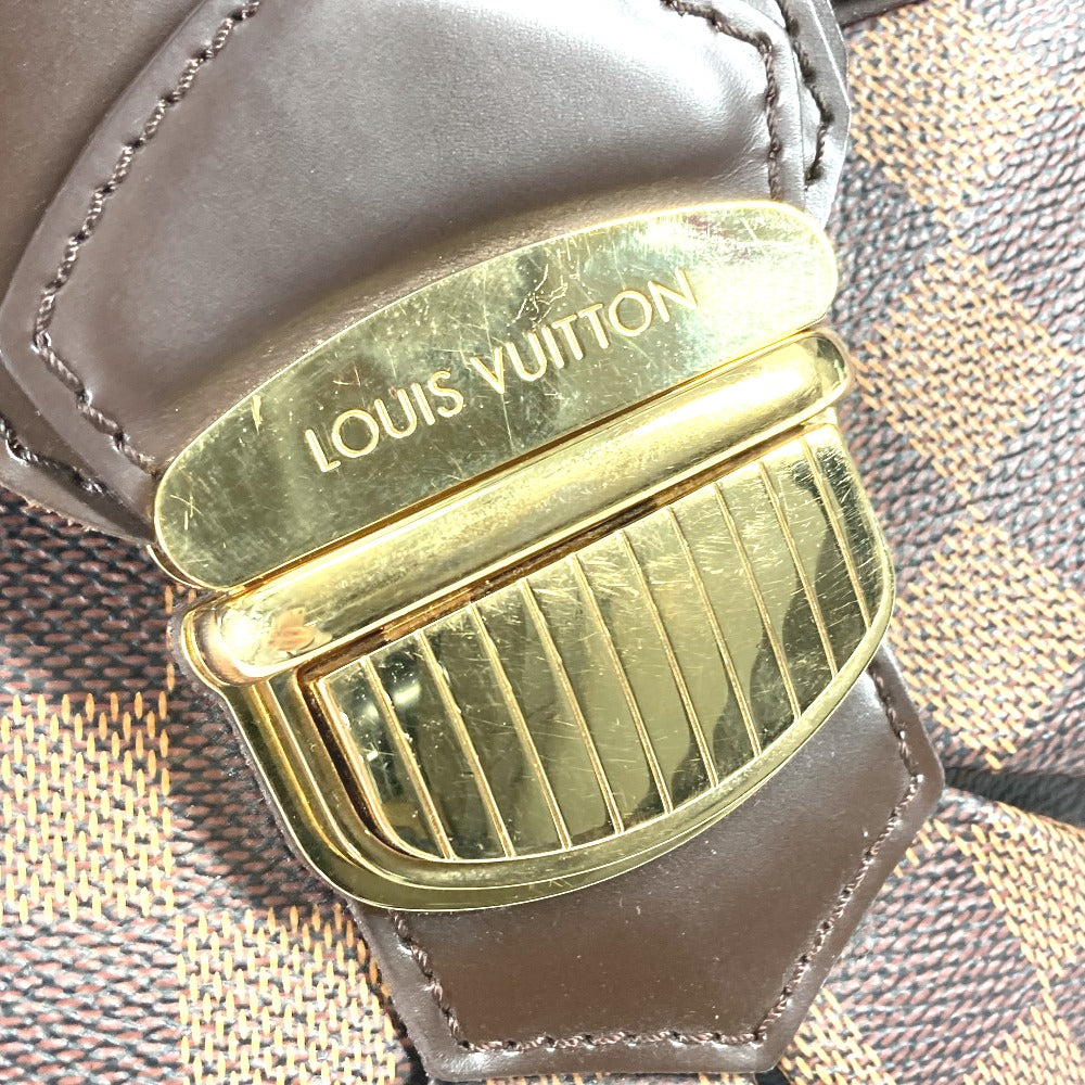 LOUIS VUITTON N41540 ダミエ システィナ GM トートバッグ カバン ショルダーバッグ ダミエキャンバス レディース エベヌ ブラウン - brandshop-reference