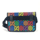 GUCCI 598113 GG Supreme Psychedelic Belt Bag, Crossbody Shoulder Bag, Leather, Men's, Multicolor