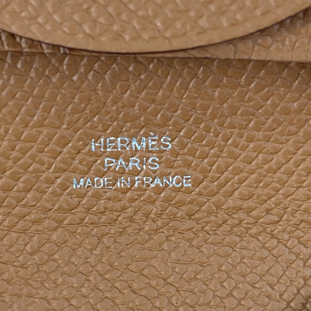 HERMES Bastia Coin Purse Wallet Coin Case Epson Men's Gold