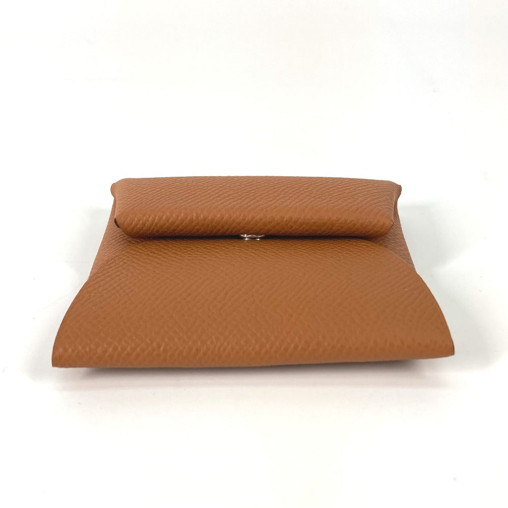 HERMES Bastia Coin Purse Wallet Coin Case Epson Men's Gold