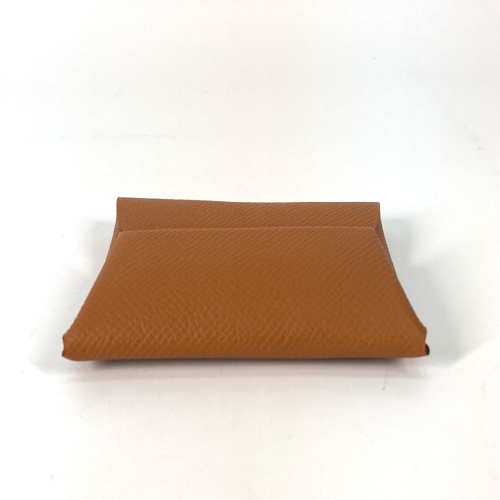 HERMES Bastia Coin Purse Wallet Coin Case Epson Men's Gold