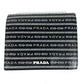 PRADA 1MV204 All-Over Logo Compact Wallet, Bi-Fold Leather, Women's, Black
