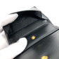 PRADA 1MV204 All-Over Logo Compact Wallet, Bi-Fold Leather, Women's, Black