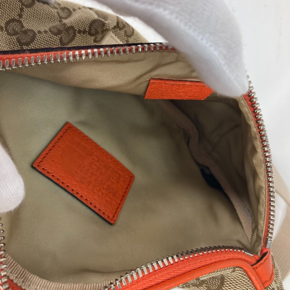 GUCCI 650299 ノースフェイス THE NORTH FACE コラボ GG ロゴ ベルトバッグ ベルトバッグ カバン クロスボディバッグ ボディバッグ レザー/キャンバス メンズ - brandshop-reference