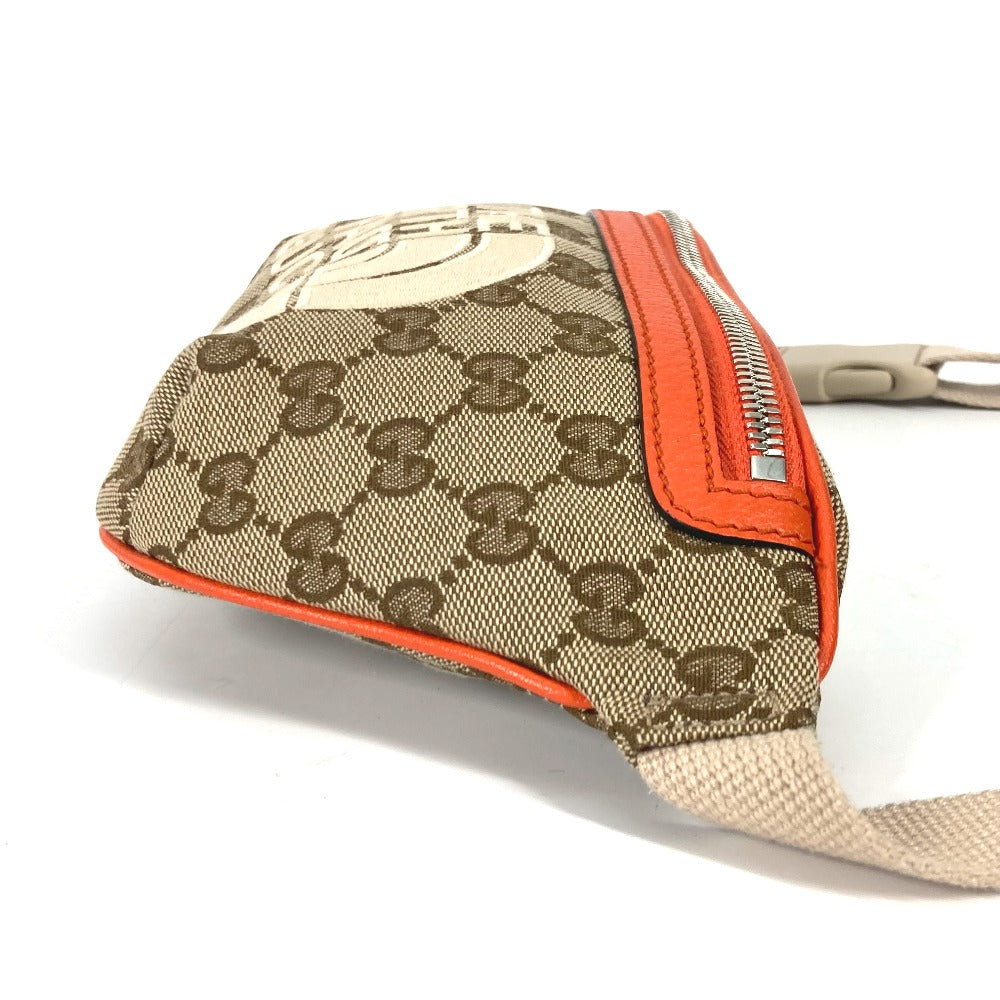 GUCCI 650299 ノースフェイス THE NORTH FACE コラボ GG ロゴ ベルトバッグ ベルトバッグ カバン クロスボディバッグ ボディバッグ レザー/キャンバス メンズ - brandshop-reference