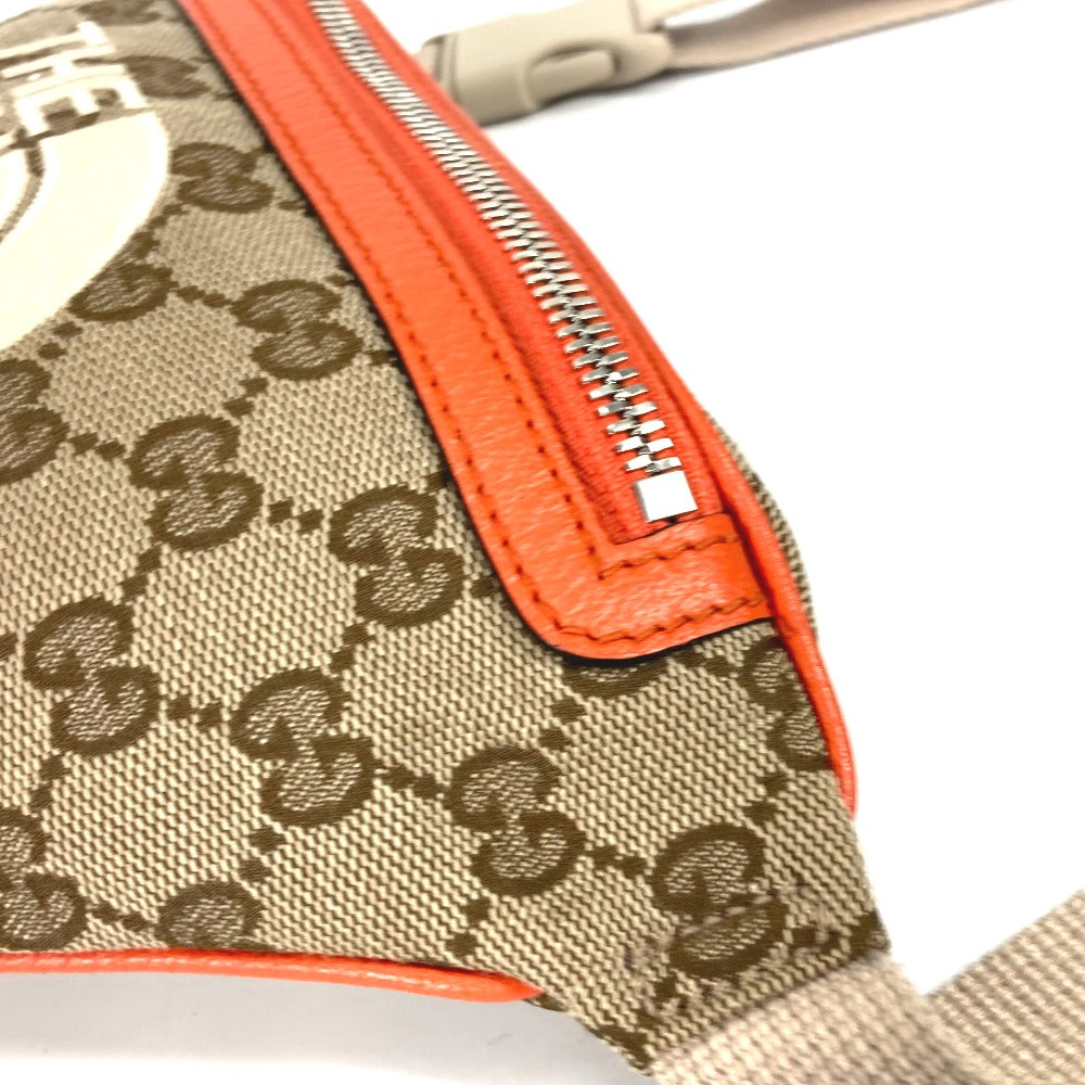 GUCCI 650299 ノースフェイス THE NORTH FACE コラボ GG ロゴ ベルトバッグ ベルトバッグ カバン クロスボディバッグ ボディバッグ レザー/キャンバス メンズ - brandshop-reference