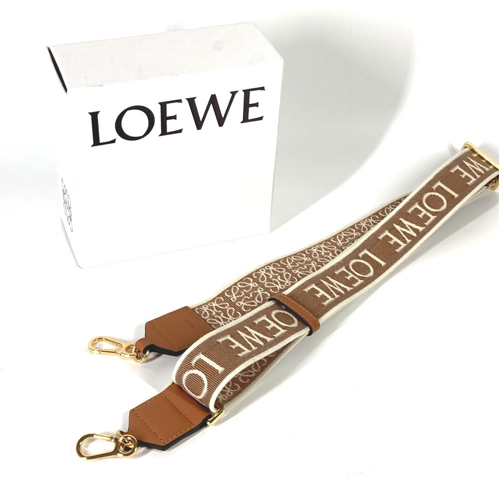 LOEWE ジャカード アナグラム 替えストラップ バッグアクセサリー ショルダーストラップ キャンバス/レザー レディース - brandshop-reference