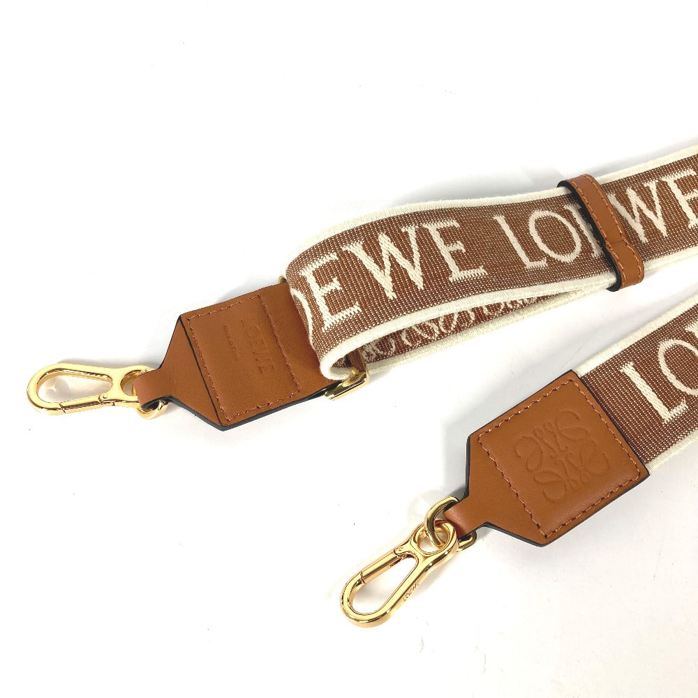 LOEWE ジャカード アナグラム 替えストラップ バッグアクセサリー ショルダーストラップ キャンバス/レザー レディース - brandshop-reference