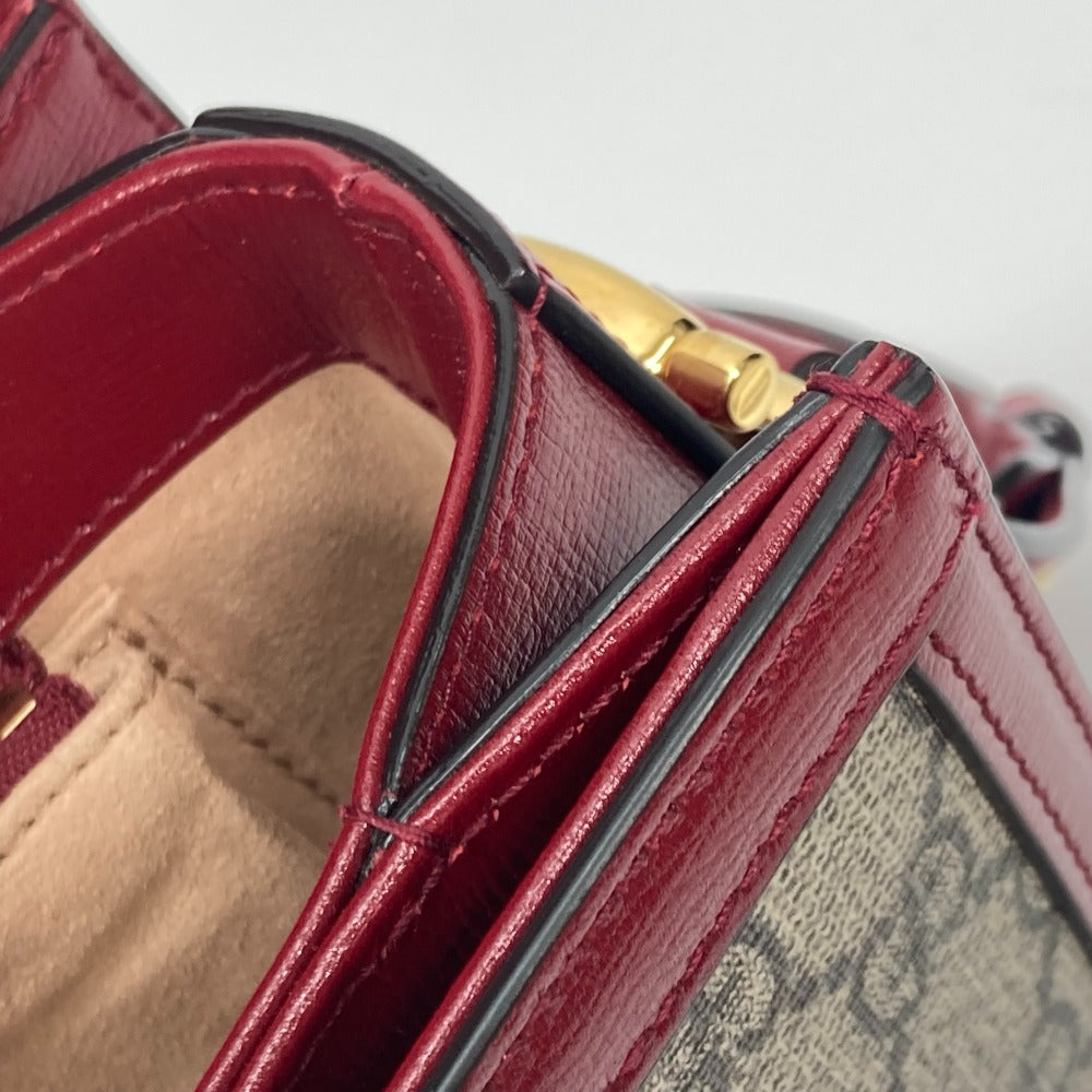 GUCCI 602204 GG Supreme Horsebit 1955 Shoulder Bag in GG Supreme Canvas, Beige