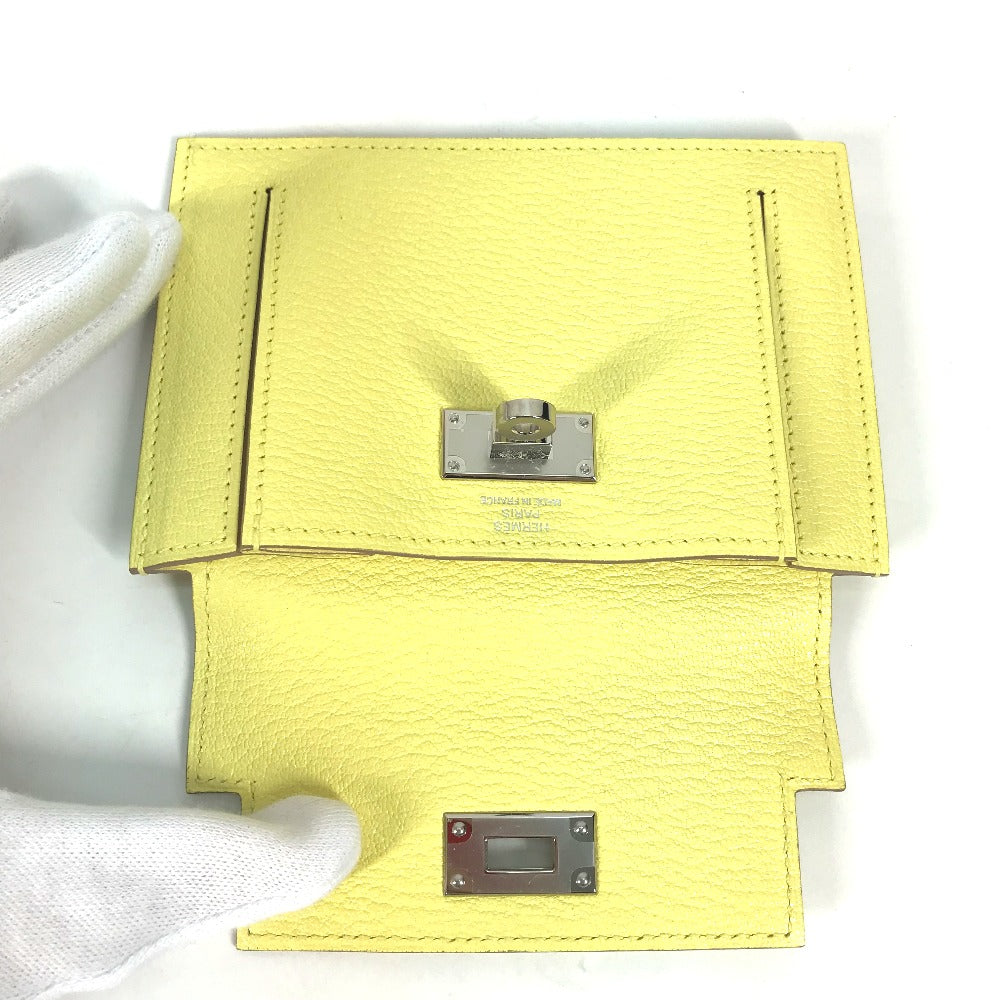 HERMES 小銭入れ ケリーポケット コンパクト 財布 コインケース シェーブル レディース イエロー - brandshop-reference