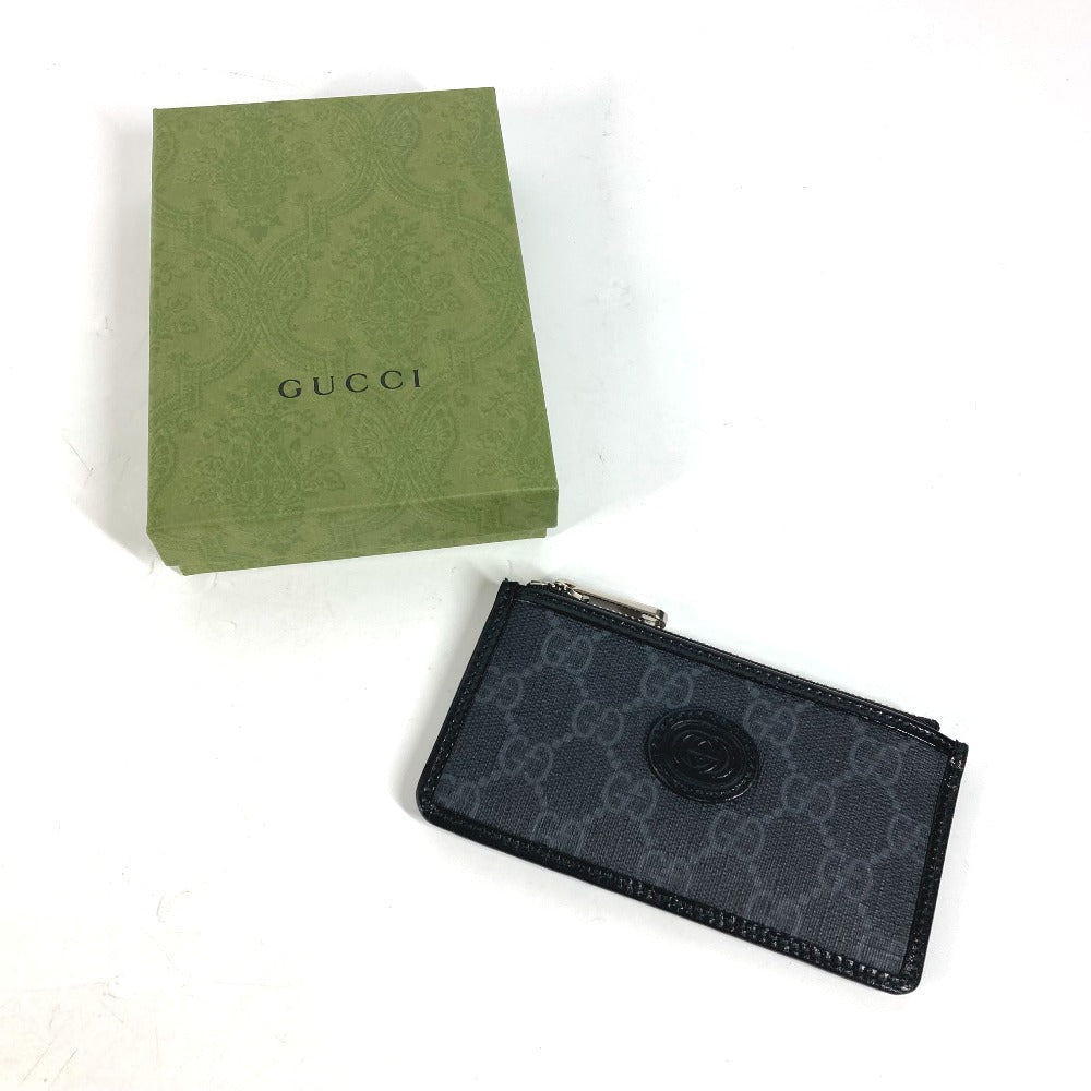 GUCCI 697717 GGスプリーム インターロッキングG カードケース フラグメントケース 財布 小銭入れ コインケース PVC/レザー メンズ  | brandshop-reference