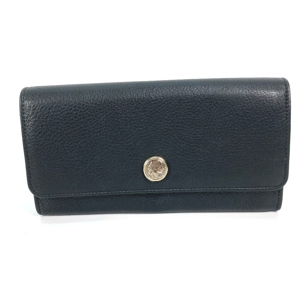 BVLGARI 35963 ロングウォレット MONETE モネーテ フラップ 長財布 レザー レディース - brandshop-reference