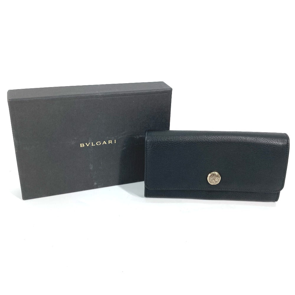 BVLGARI 35963 ロングウォレット MONETE モネーテ フラップ 長財布 レザー レディース - brandshop-reference