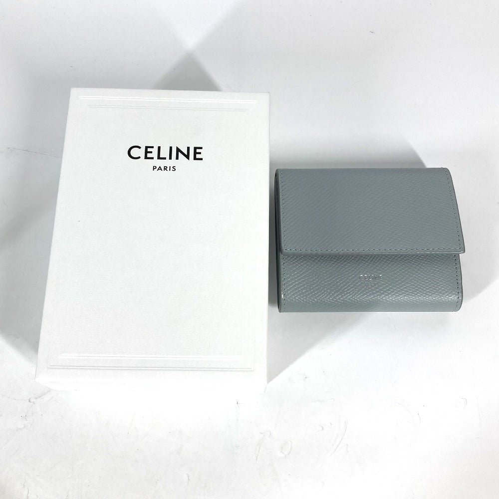 CELINE スモール トリフォールドウォレット  コンパクトウォレット 3つ折り財布 レザー レディース - brandshop-reference