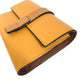 LOEWE Anagram Small Vertical Wallet, Tri-fold Leather, Yellow, Women's