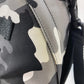BALENCIAGA 6440312 Camouflage Army Backpack/Shoulder Bag, 2-Way Canvas Rucksack for Men, Gray and Black