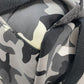 BALENCIAGA 6440312 Camouflage Army Backpack/Shoulder Bag, 2-Way Canvas Rucksack for Men, Gray and Black