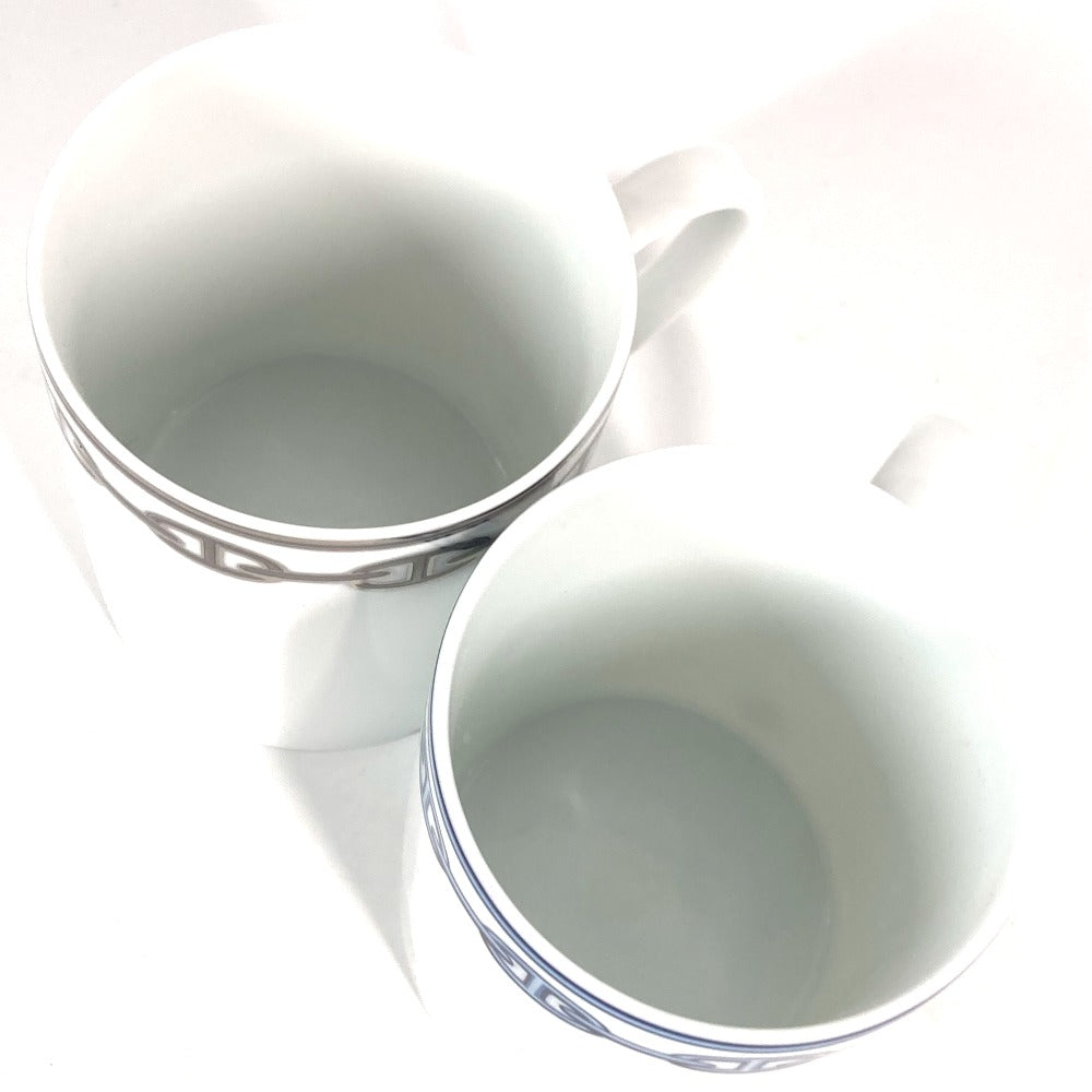 HERMES シェーヌダンクル マグカップ ペア 客 セット 2客セット コップ 食器 インテリア マグカップ 陶器 レディース - brandshop-reference