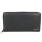 GUCCI 771154 Long Wallet Logo Zip Around Wallet Round Zipper Long Wallet Leather Men's Black