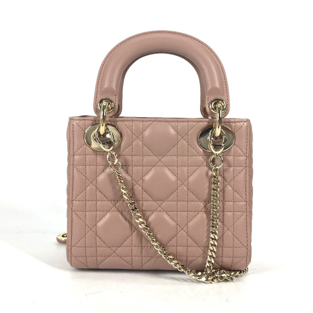 Dior M0505ONGE_M50P レディディオール Lady Dior バッグ ミニ カナージュ チェーン ショルダーバッグ 斜め掛け カバン  ハンドバッグ ラムスキン レディース | brandshop-reference