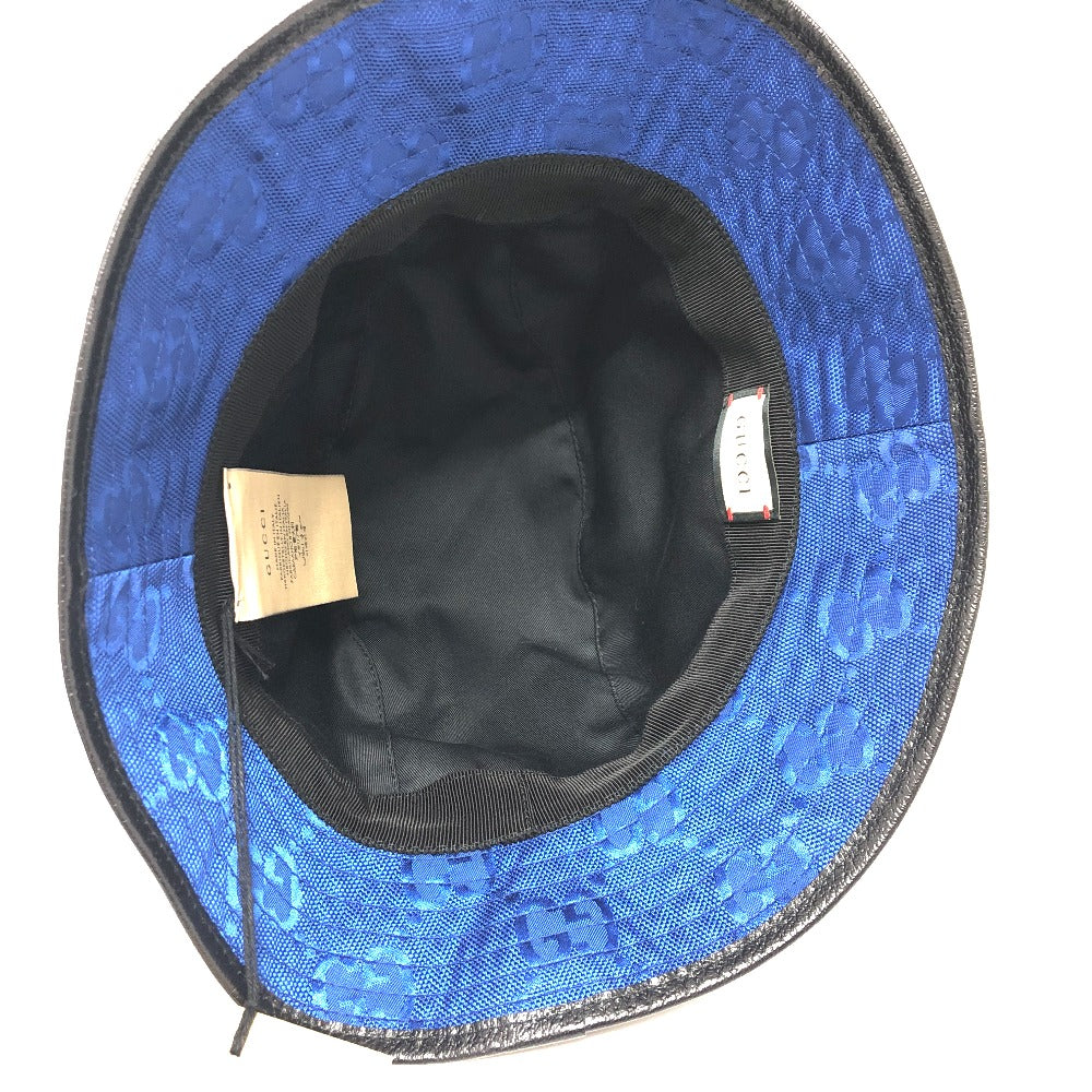 GUCCI 627115 Off The Grid オフザグリッド バケットハット 帽子 フェドラハット ハット 帽子 ナイロン メンズ ブルー