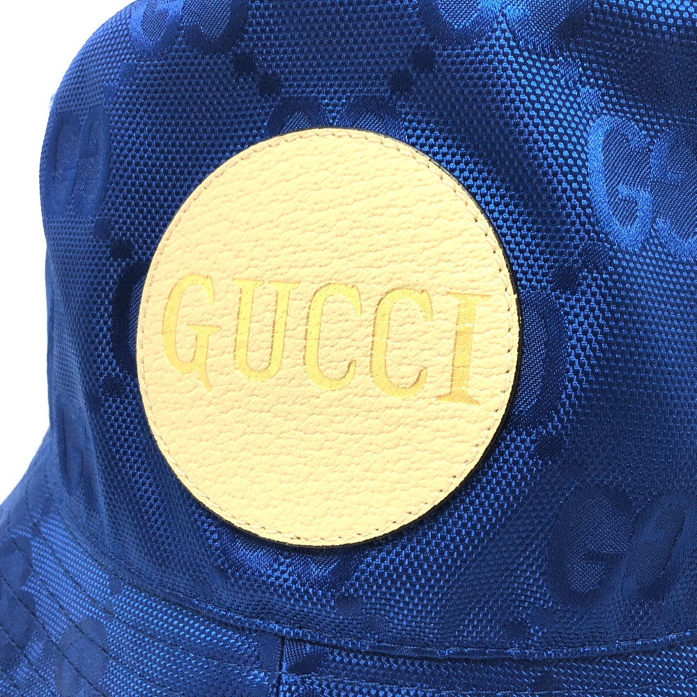 GUCCI 627115 日本限定 Off The Grid オフザグリッド バケットハット 帽子 フェドラハット ハット 帽子 ナイロン メンズ ブルー