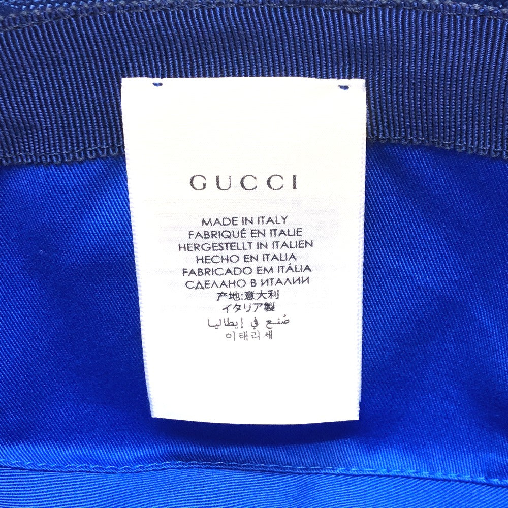 GUCCI 627115 日本限定 Off The Grid オフザグリッド バケットハット 帽子 フェドラハット ハット 帽子 ナイロン メンズ ブルー