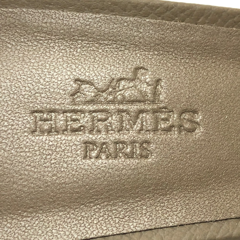 HERMES Hロゴ オアジス ヒール 靴 シューズ サンダル エプソン レディース