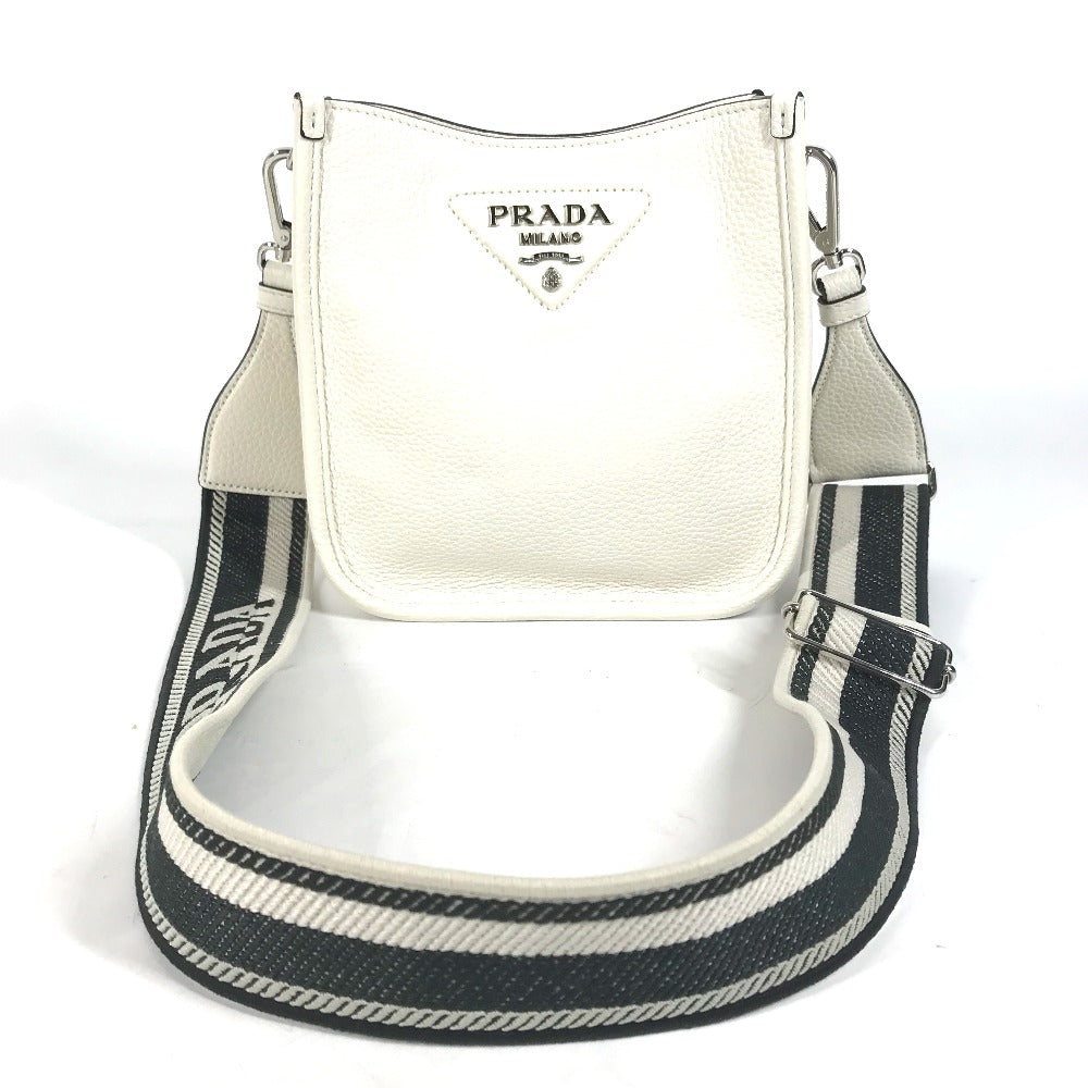 PRADA 1BH191 ロゴ 斜め掛け ポシェット カバン バッグ ショルダーバッグ レザー レディース - brandshop-reference