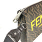 FENDI 7VA564 ズッカ ロゴ カバン セカンドバッグ ストラップ付 クラッチバッグ レザー/キャンバス メンズ ブラウン