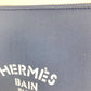 HERMES Neoban Pouch MM Flat Pouch, Clutch Bag, Cosmetic Pouch, Polyamide, Women's, Navy
