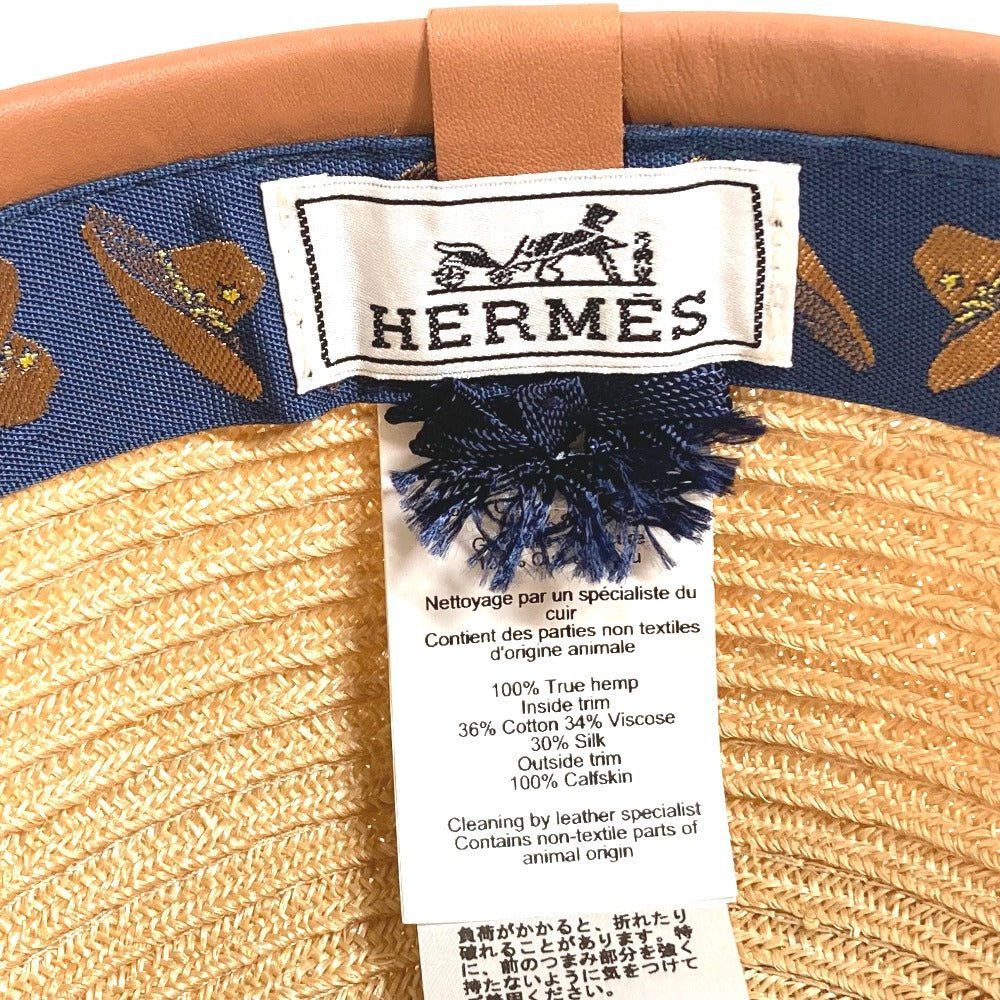 HERMES ロデオ ギャランス キャスケット 麦わら帽子 キャップ ストロー レディース - brandshop-reference