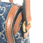 GUCCI 625615 GGデニム ホースビット 1955 ミニバッグ 肩掛け 斜め掛け ポシェット カバン ショルダーバッグ デニム レディース ブルー×ブラウン