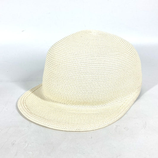 HERMES H221035N Serie Button Emma Hat, Newsboy Cap, Polyester, Women's, White