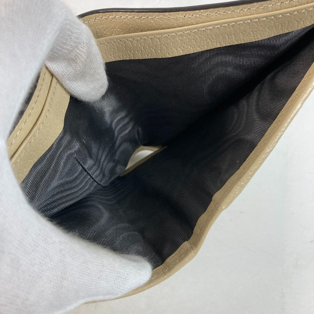 GUCCI 625574 ロゴ オフザグリッド Off The Grid コンパクトウォレット 2つ折り財布 ナイロン/レザー メンズ ブラック×ベージュ