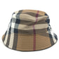 BURBERRY 8052981 チェック ハット帽 帽子 バケットハット ボブハット ハット コットン レディース ベージュ
