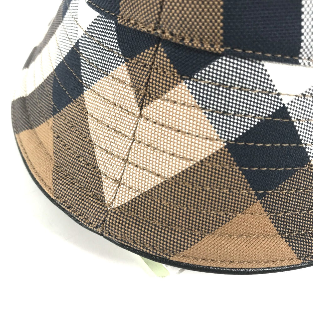BURBERRY 8052981 チェック ハット帽 帽子 バケットハット ボブハット ハット コットン レディース ベージュ