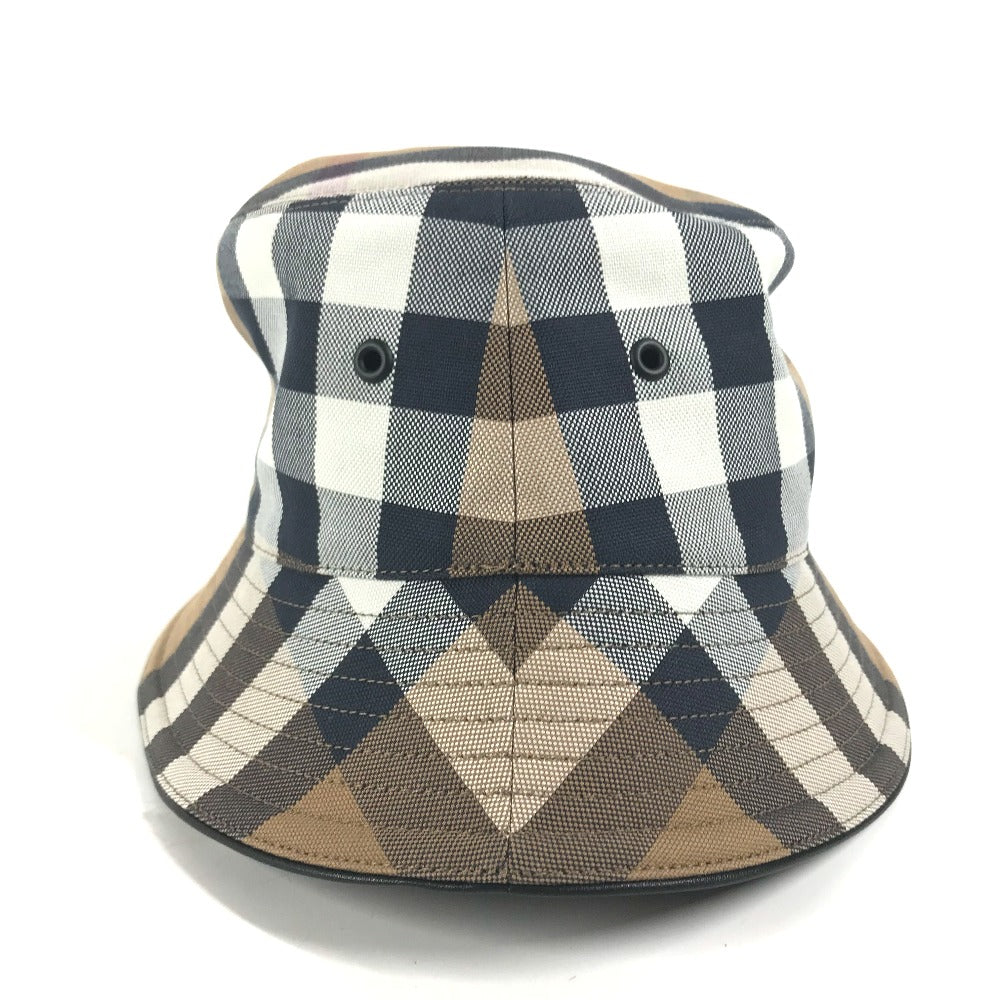 BURBERRY 8052981 チェック ハット帽 帽子 バケットハット ボブハット ハット コットン レディース ベージュ