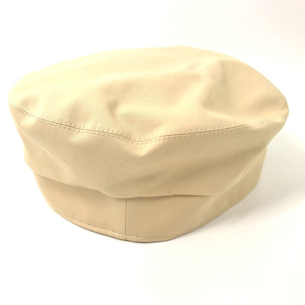 HERMES Serie Cabourg Cricket Hat, Marine Cap, Newsboy Cap, Cotton, Women's, Beige