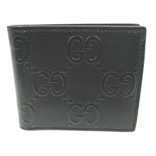 GUCCI 625555 GGエンボス コインウォレット コンパクトウォレット 2つ折り財布 レザー メンズ