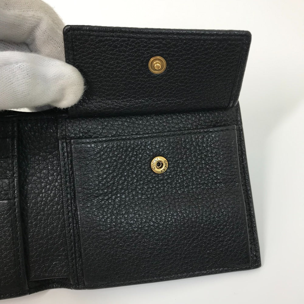 GUCCI 496316 ヴィンテージロゴ プリント コンパクトウォレット 2つ折り財布 レザー メンズ - brandshop-reference