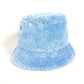 PRADA 1HC137 ファー ロゴ バケットハット 帽子 パイル ハット ポリエステル レディース ブルー - brandshop-reference