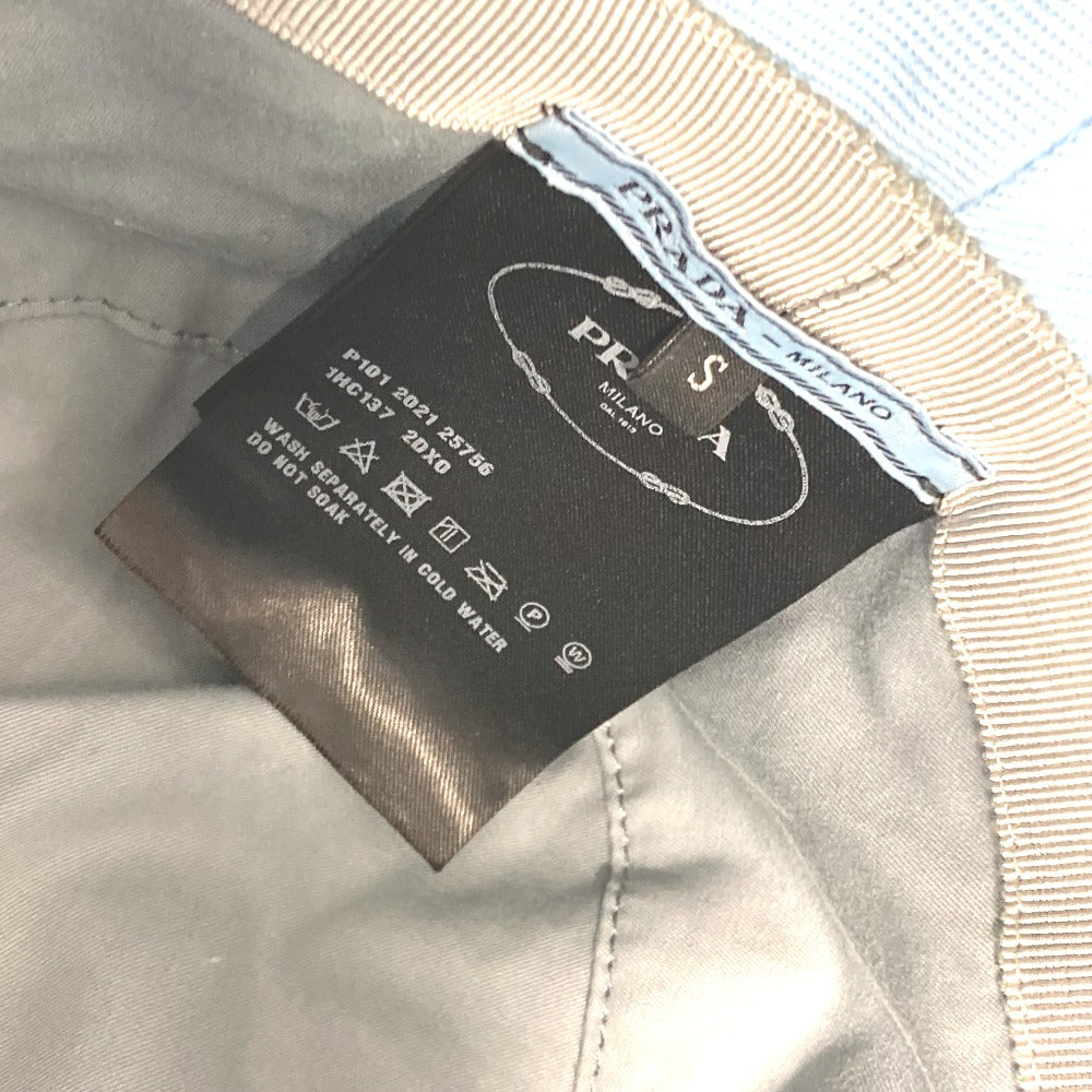 PRADA 1HC137 ファー ロゴ バケットハット 帽子 パイル ハット ポリエステル レディース ブルー - brandshop-reference