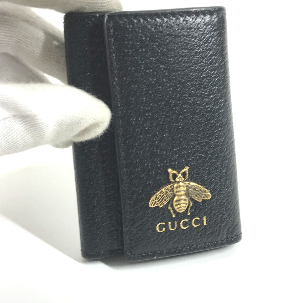 GUCCI 523633 ロゴ BEE 蜂 6連 鍵 キーケース レザー メンズ - brandshop-reference