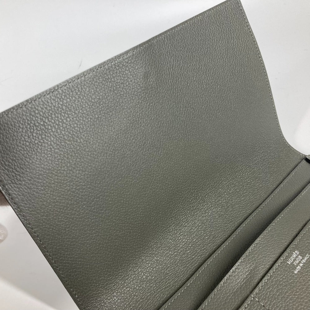 HERMES R.M.S トゥタンマン 札入れ 2つ折り 長財布 エバーカラー レディース グレー