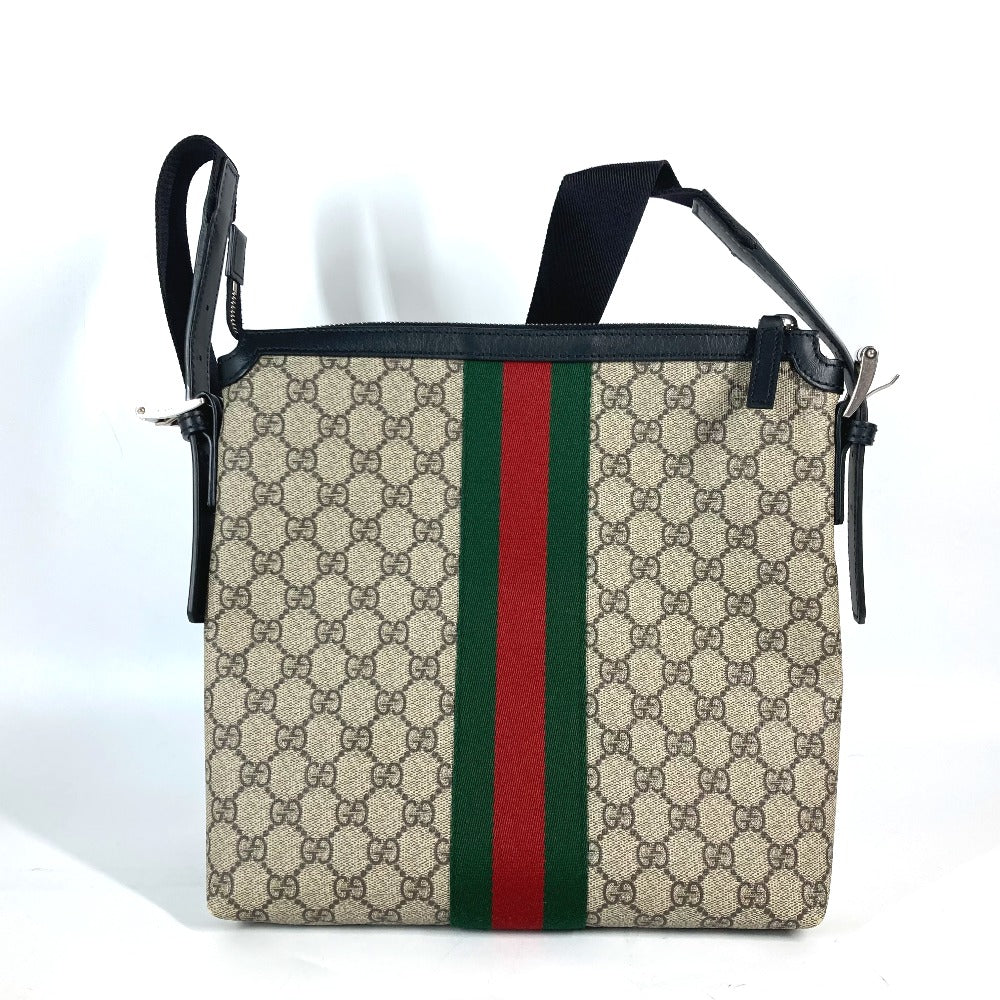 GUCCI 387111 GGスプリーム シェリーライン ウェブライン 斜め掛け 肩掛け カバン ショルダーバッグ GGスプリームキャンバス ユニセックス - brandshop-reference